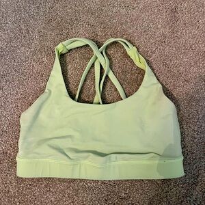 Keylime Green Lululemon Energy Bra